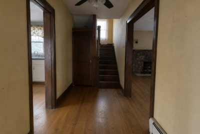 Historic Home in Ohio Stunningly Restored to Glory | Entry Way (Before)