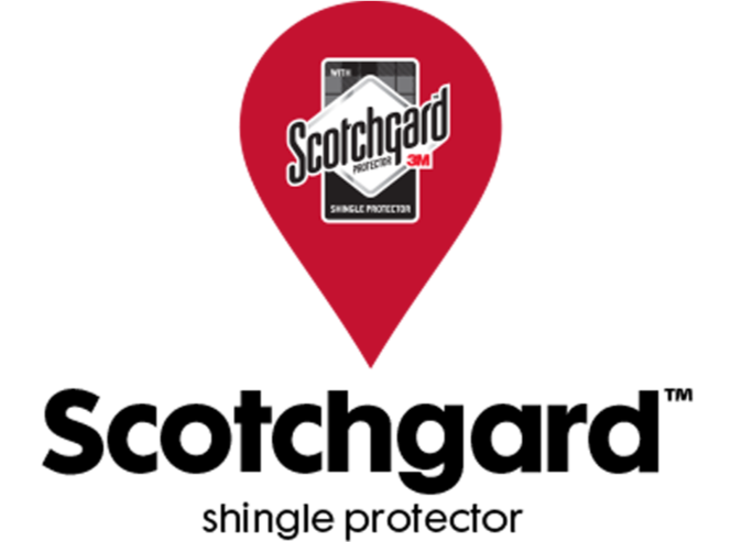 Algae-Resistant Shingles from Atlas Designer Shingles featuring Scotchgard Protector technology to prevent algae streaks and protect roof appearance