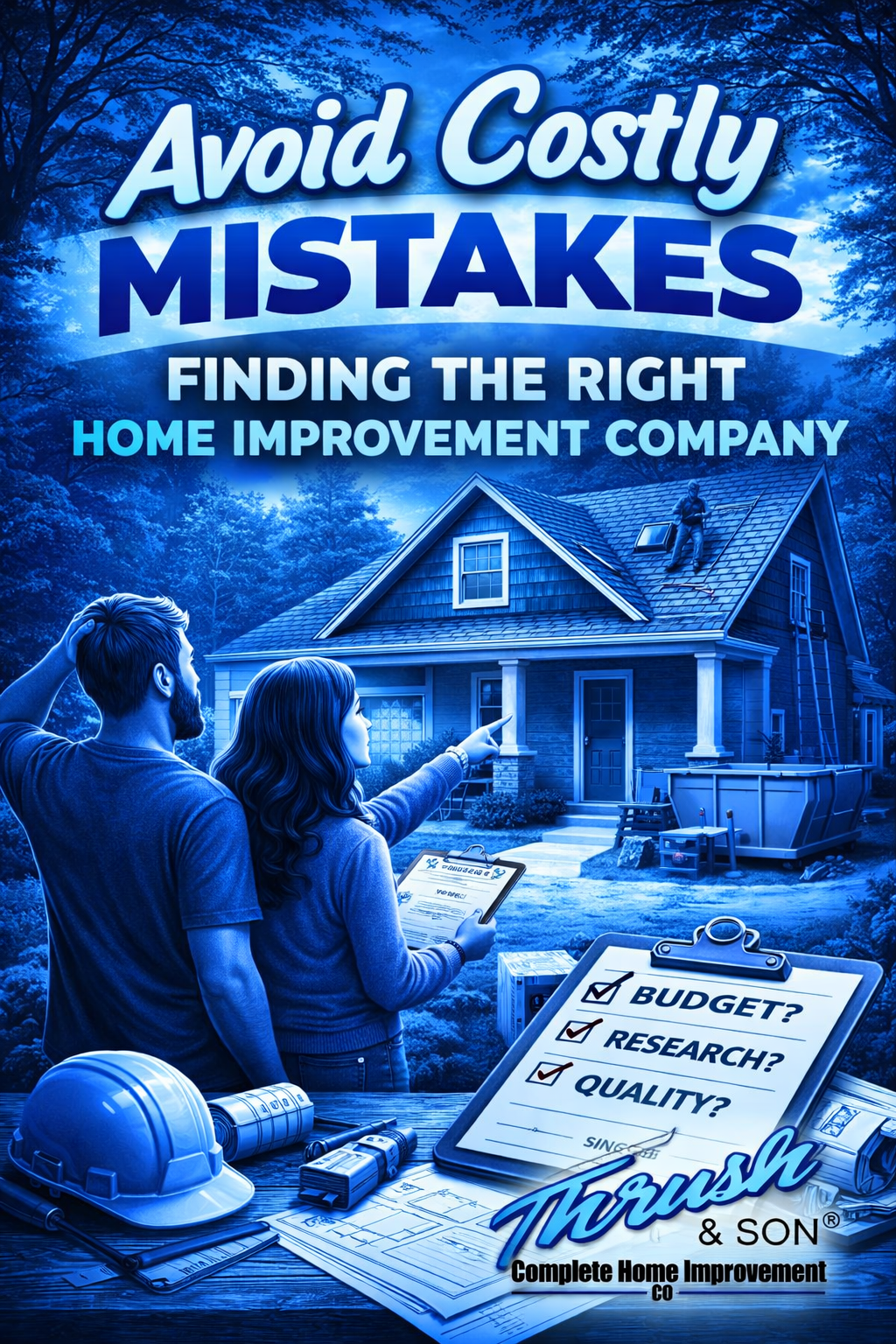 Avoid Costly Mistakes when choosing a home improvement company with Thrush & Son Roofing & Exterior Solutions