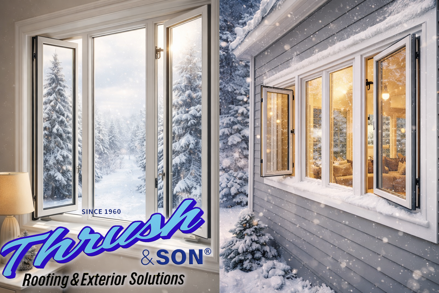 Replacement windows installed on home exterior improving energy efficiency and curb appeal