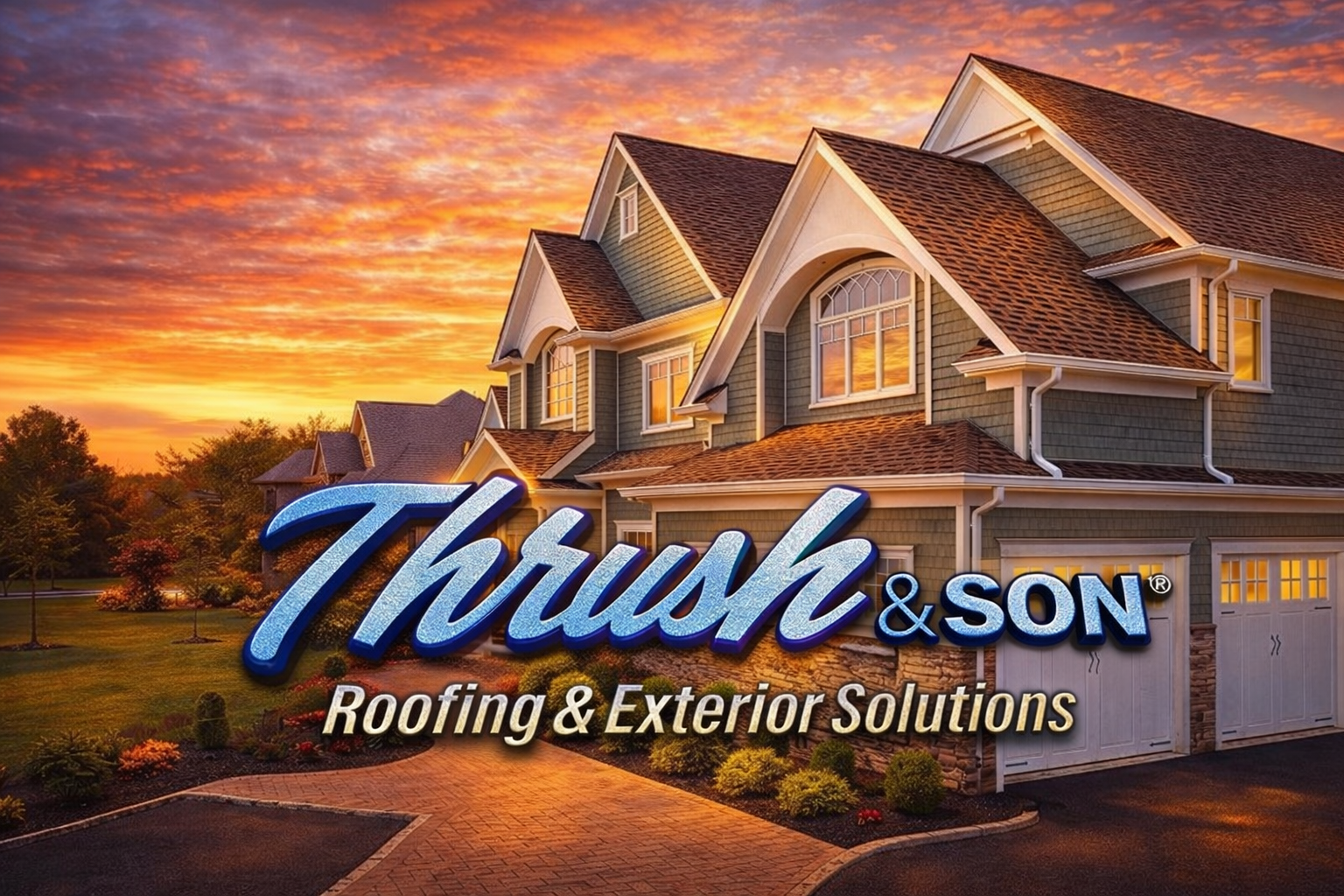 Resource Hub: CertainTeed Insulated vinyl siding on upscale home with cedar-look exterior at sunset showcasing curb appeal and durability