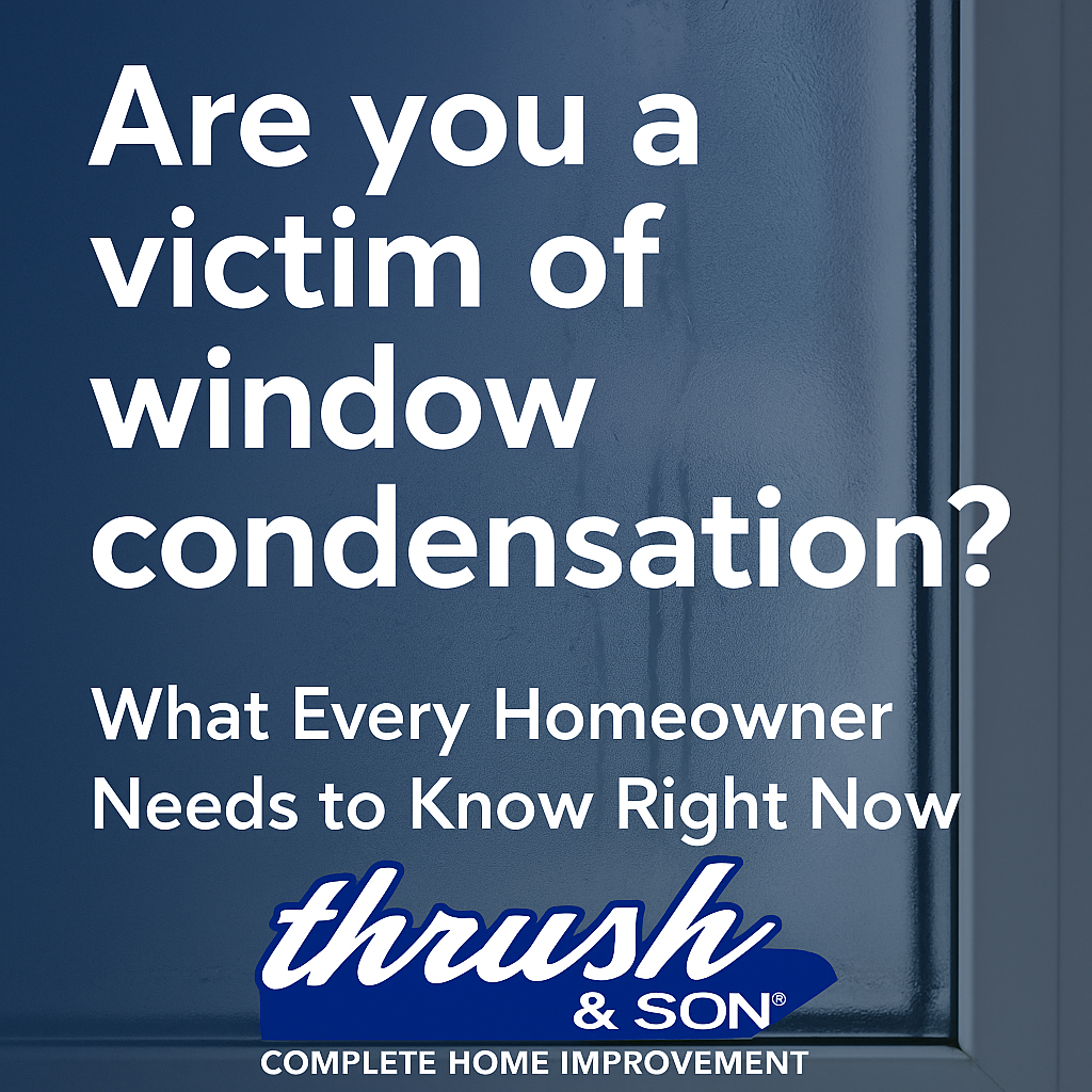 Window condensation on glass pane