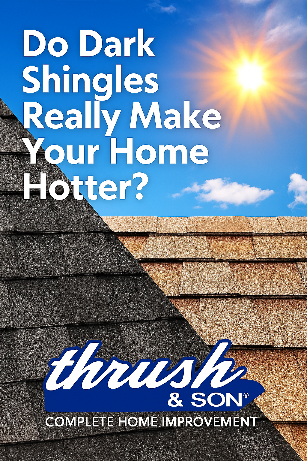 Roofing in Southwest Ohio and Northern Kentucky – Dark vs. Light Shingles Comparison