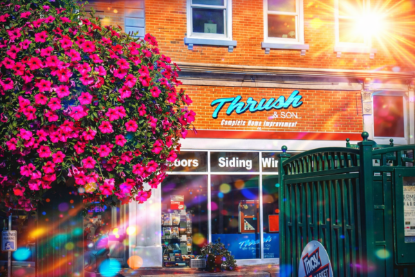 Community & Company Thrush & Son storefront showcasing local presence community involvement and trusted home improvement legacy