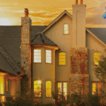 Dayton Ohio roofing services by Thrush & Son showing a residential home with a new asphalt shingle roof, Since 1960