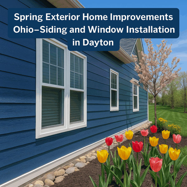 Spring exterior home improvements Ohio—siding and window installation in Dayton with fresh curb appeal