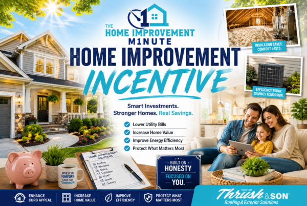 Home Improvement Incentives featured image showcasing energy-efficient home upgrades including attic insulation, HVAC improvements, exterior enhancements, lower utility costs, increased home value, and long-term homeowner savings through smart home improvement investments.
