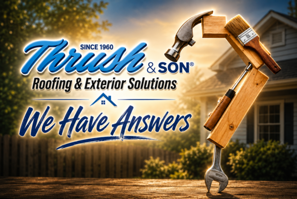 Thrush & Son® Roofing & Exterior Solutions provides expert answers for homeowners seeking guidance on roofing, siding, replacement windows, gutters, insulation, doors, and exterior renovations.
