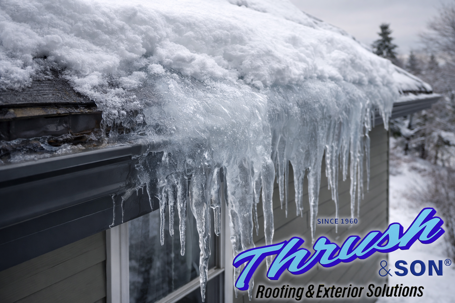 The Real Reason severe ice dam formation occurs along roof edges in freezing conditions