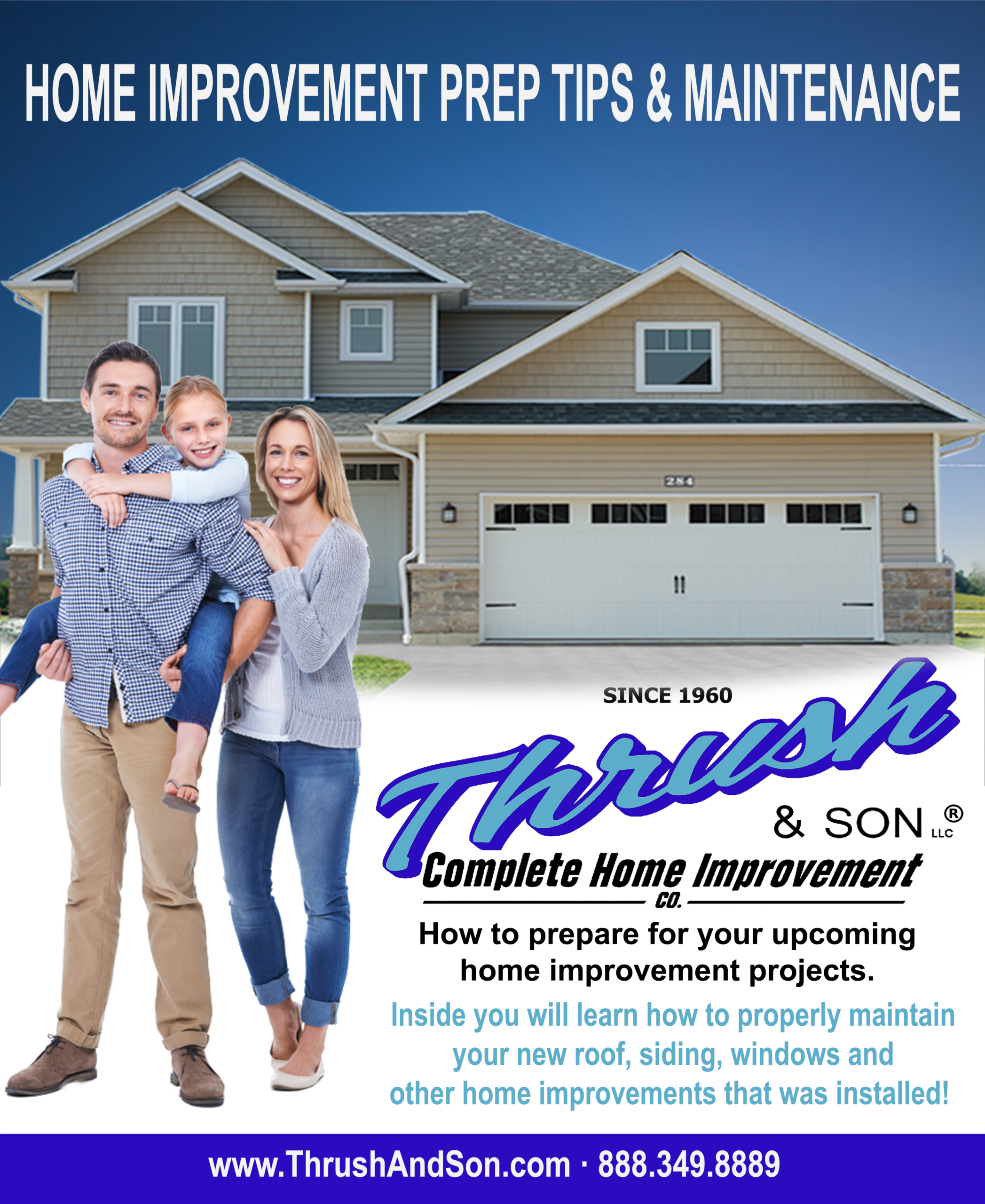 How To Prepare for your next home improvement project with Thrush & Son roofing, siding, and window installation tips