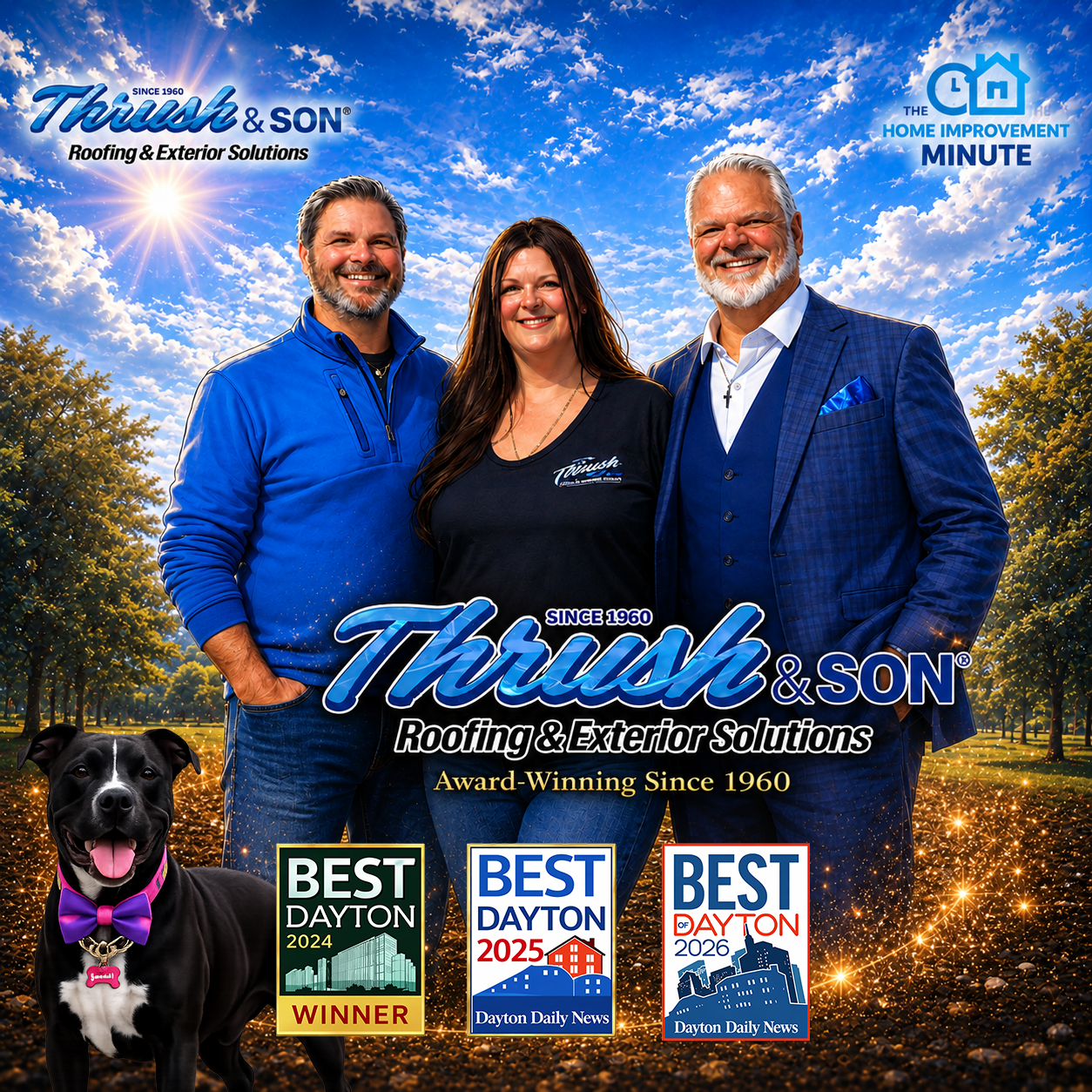 Meet the three-generation family behind Thrush & Son® — 66 years of trusted roofing and exterior excellence