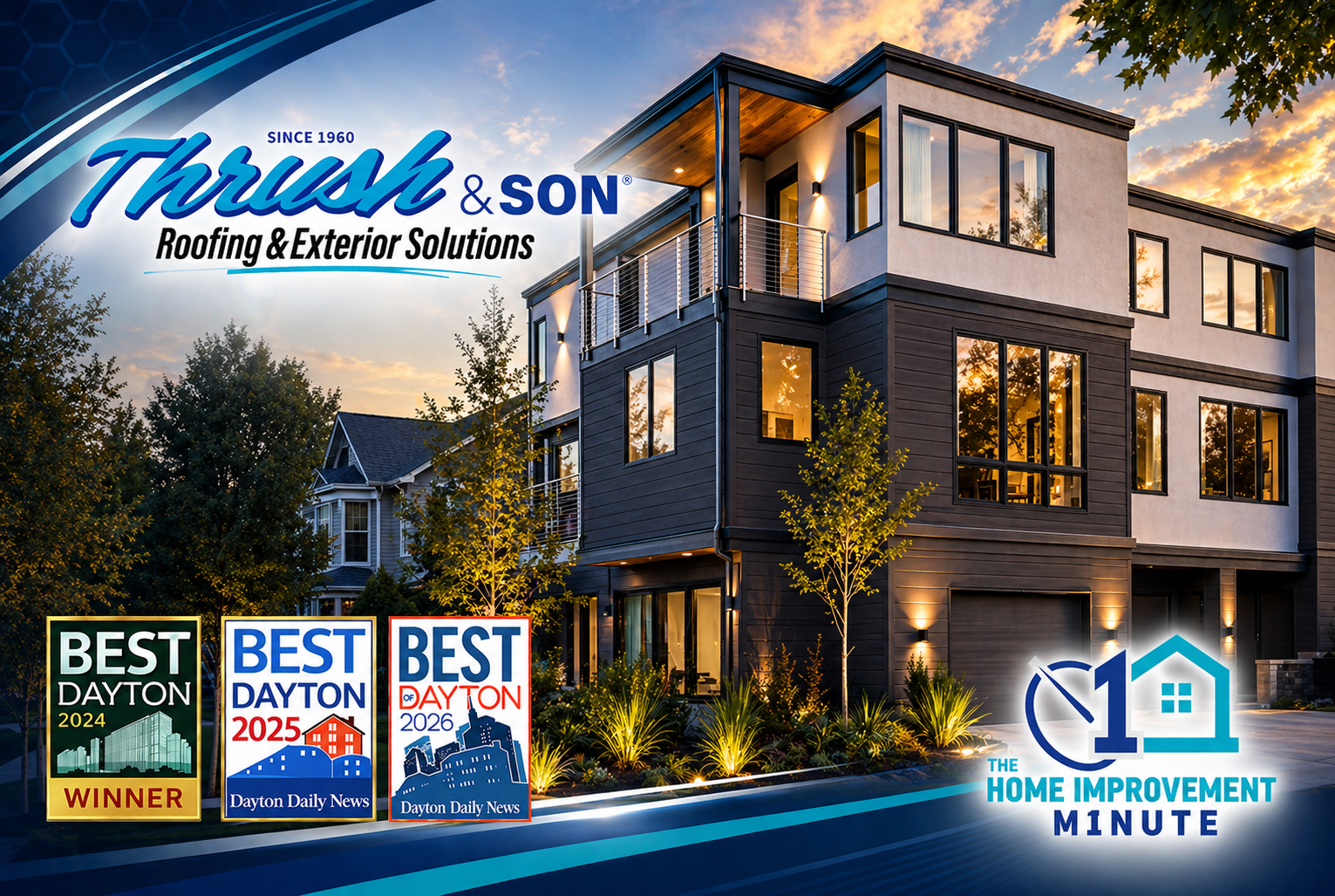 Modern home exterior highlighting vinyl siding benefits including durability, low maintenance, and improved curb appeal.