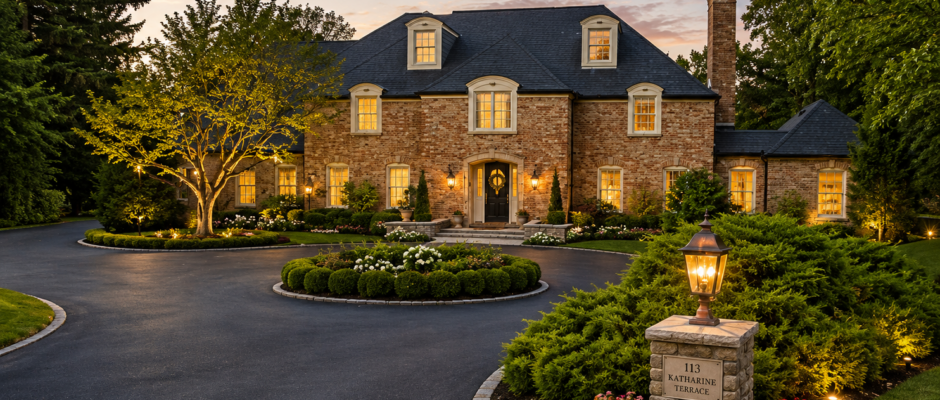 Remarkable Brick Estate With Timeless Evening Elegance - Thrush & Son®