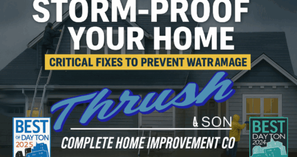Storm-proof your home with roofing, siding, and window upgrades from Thrush & Son – Best of Dayton award winner