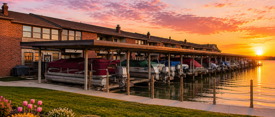 Sunset Marina Roof Transformation at Indian Lake, Ohio - Thrush & Son®