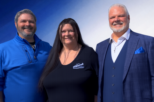 Happy Thanksgiving message from Thrush & Son family owned home improvement company in Dayton Ohio featuring the Thrush and Son logo and contact information.