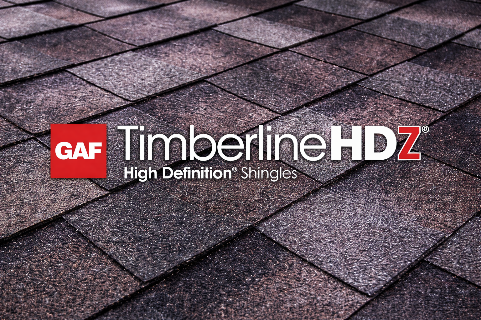 Timberline HDZ High Definition Shingles Close-Up Roofing Texture.
