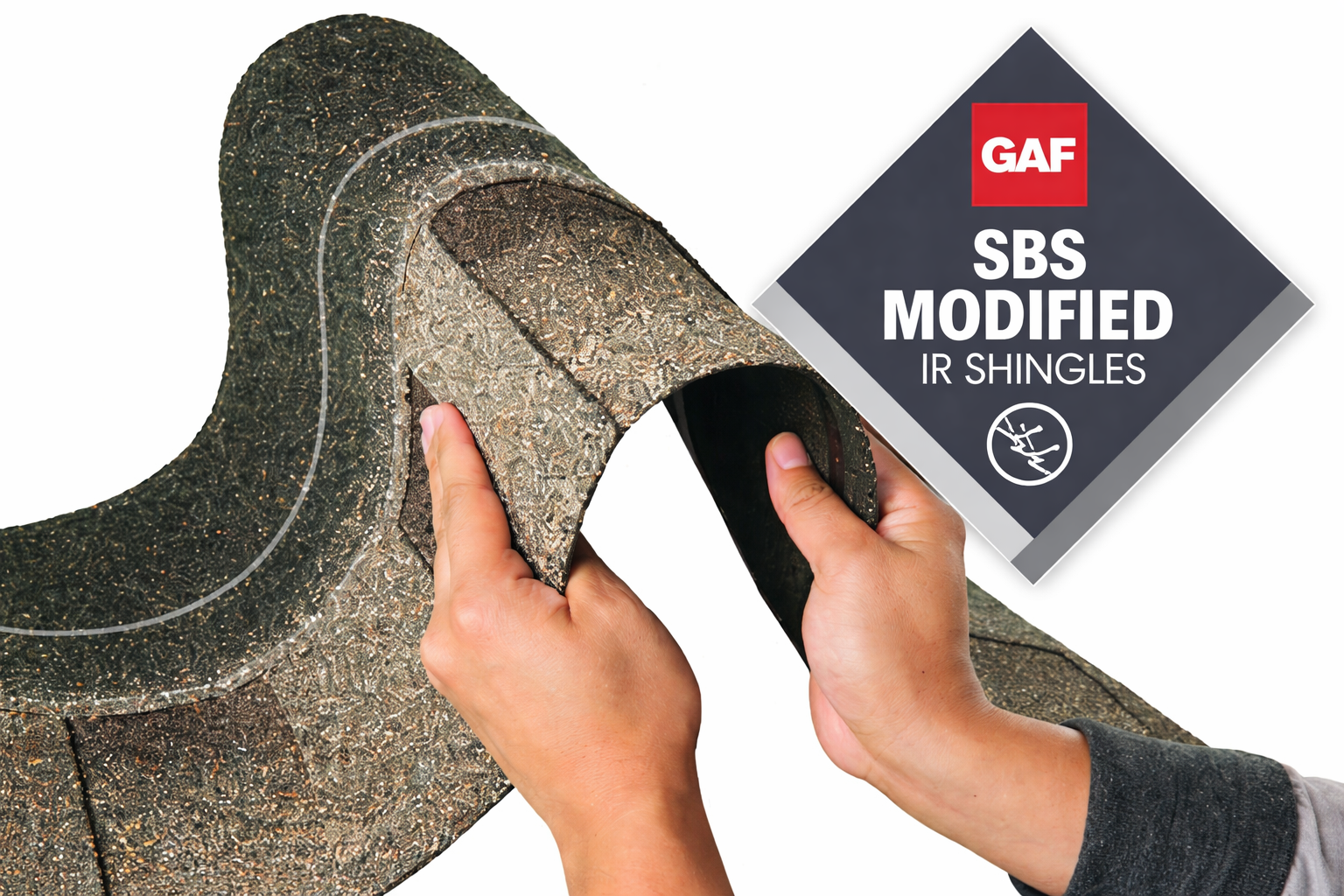 Timberline® AS II shingles demonstrating SBS modified flexibility and impact resistant roofing performance.