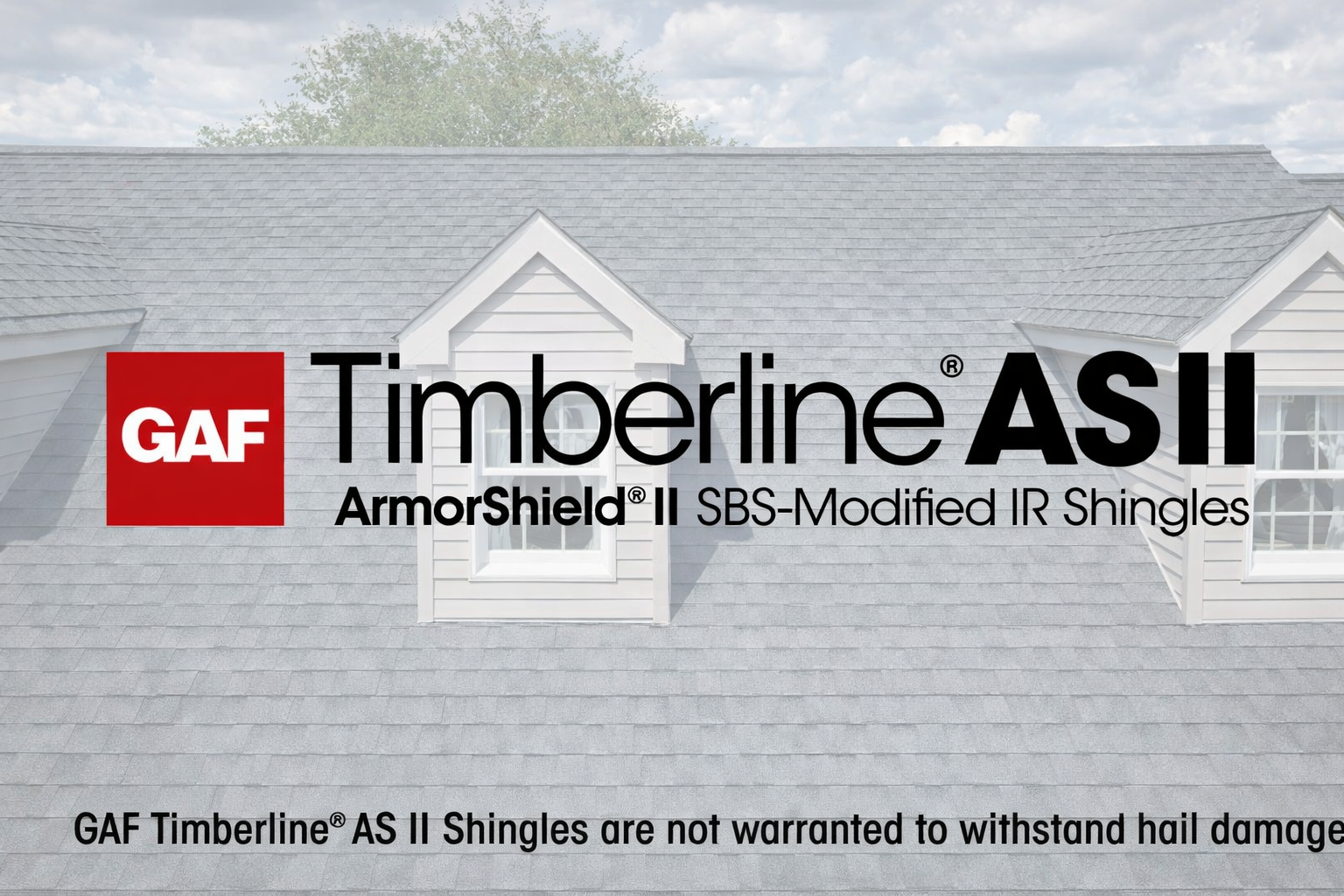 Timberline® AS II shingles featuring advanced ArmorShield II technology with clean architectural roofing design and durable performance.