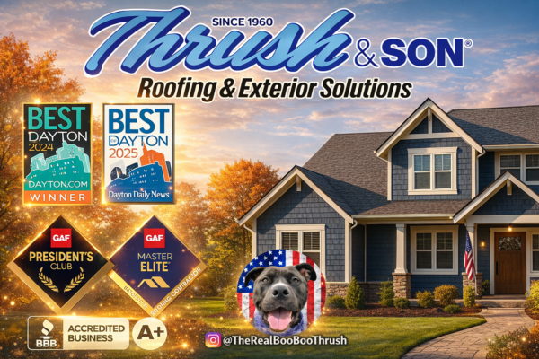 Trust is Thrush showcased through award-winning roofing and exterior home improvement excellence with certified craftsmanship and proven results.