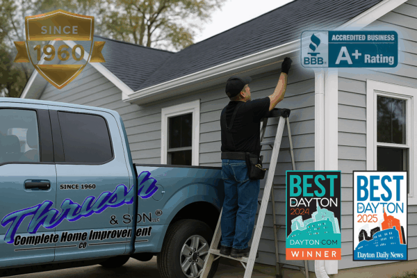 Trusted gutter installation services in Ohio by Thrush & Son