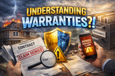 Understanding warranties when a home improvement warranty claim is denied due to exclusions and fine print.