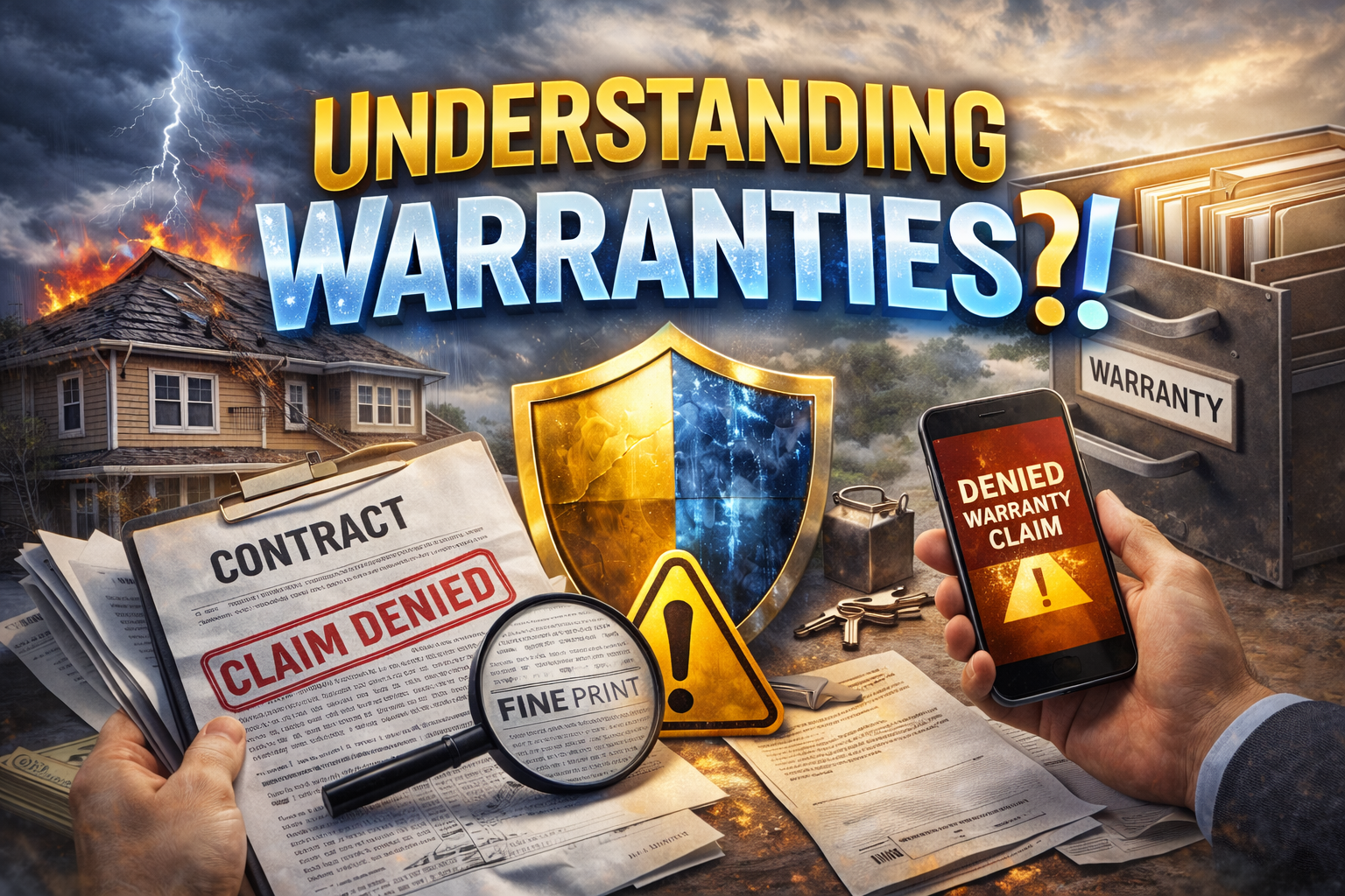Understanding warranties when a home improvement warranty claim is denied due to exclusions and fine print