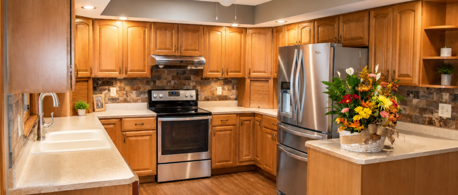 Warm Custom Kitchen Remodel with Rich Wood Cabinetry - Thrush & Son®