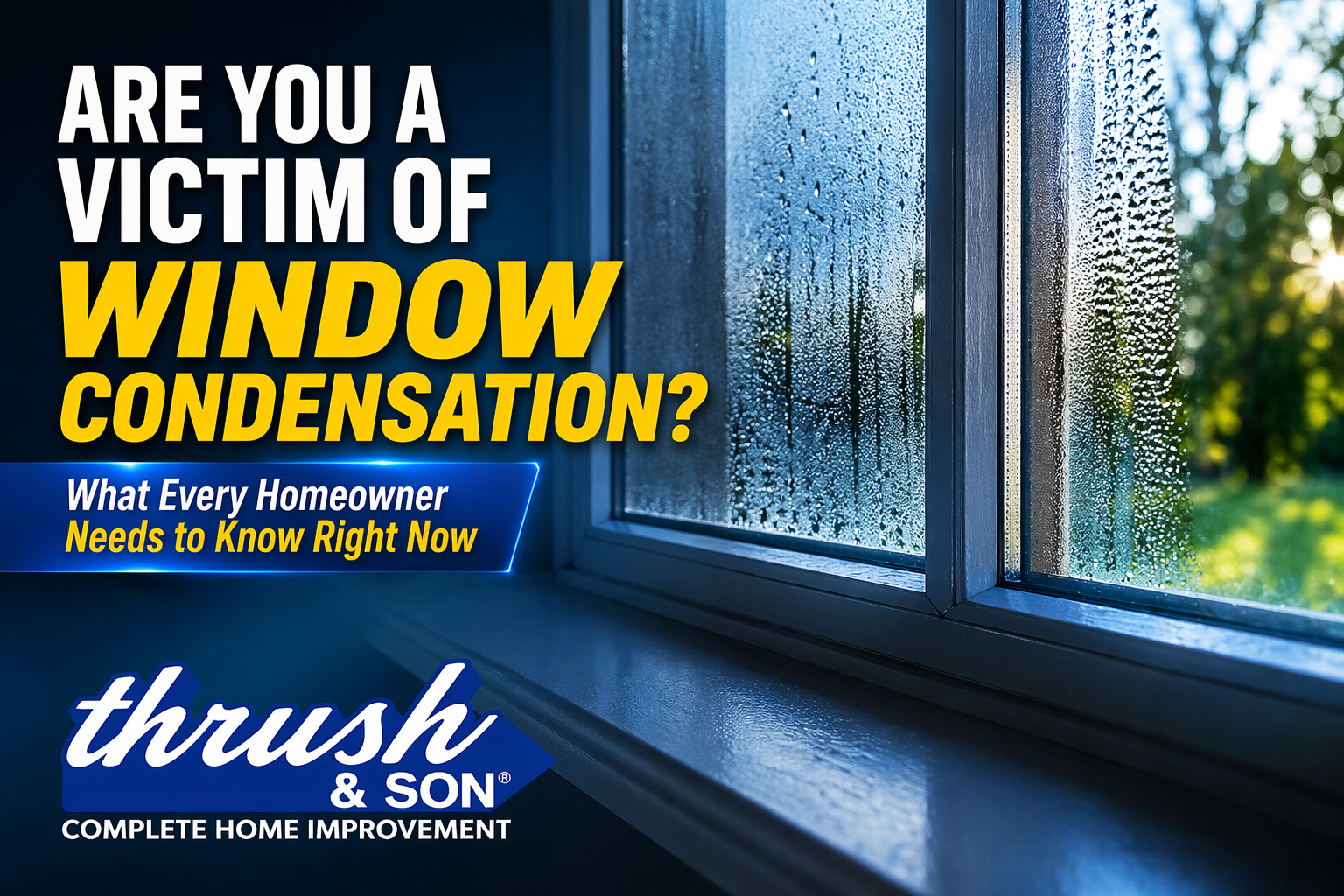 Window condensation on interior glass highlighting moisture buildup, causes, and how it affects energy efficiency and indoor comfort.