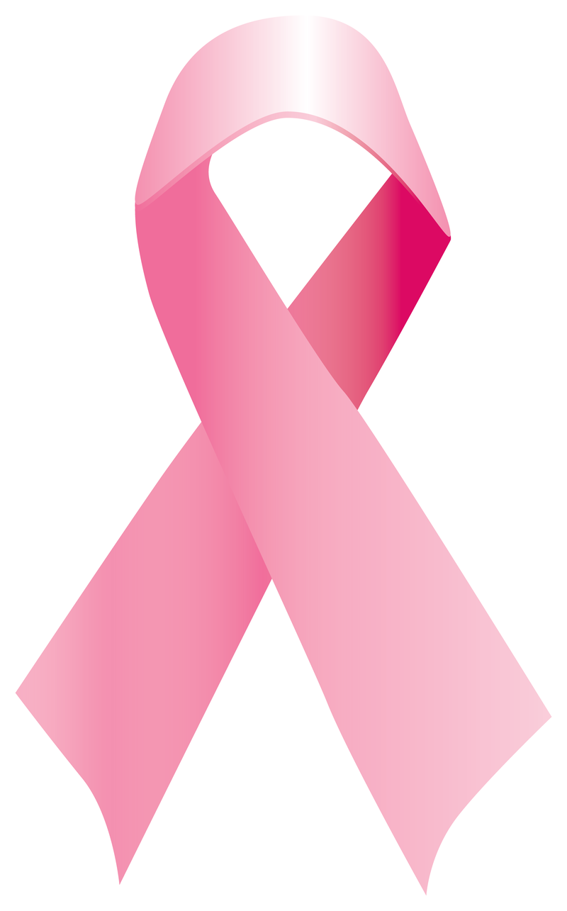 Pink ribbon for breast cancer awareness, supported by Thrush & Son
