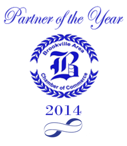 Brookville Area Chamber of Commerce Partner of the Year award presented to Thrush & Son in 2014