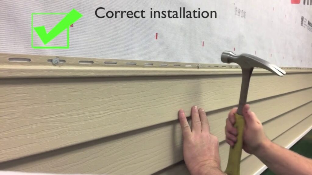 Vinyl Siding Installation Problems from Improper Fastening vinyl siding installation problems caused by oil canning from improper fastening